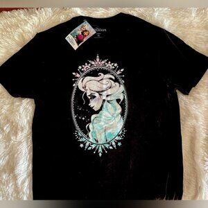 Disney Elsa Frozen T-Shirt Size XL Big Girl - NWT Black